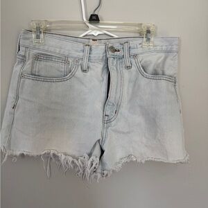 Madewell Light Wash Denim Cutoff Shorts - Women